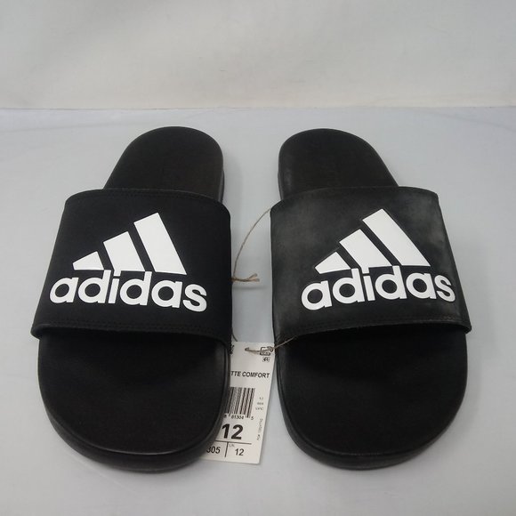 Adidas Men Adilette Comfort Slides Core 